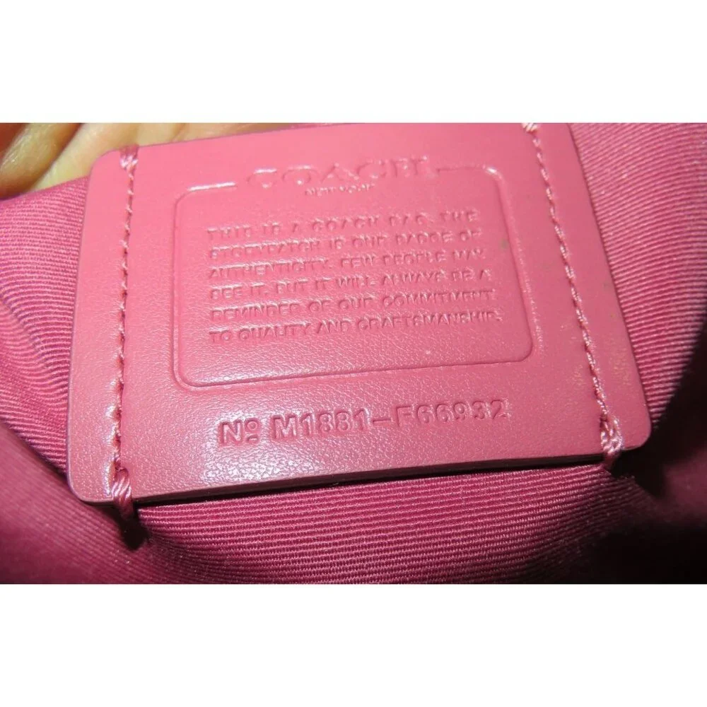 Coach Mini Dome Sierra Ostrich Embossed Leather Top Handle Satchel F66932 Adorab - Picture 11 of 11